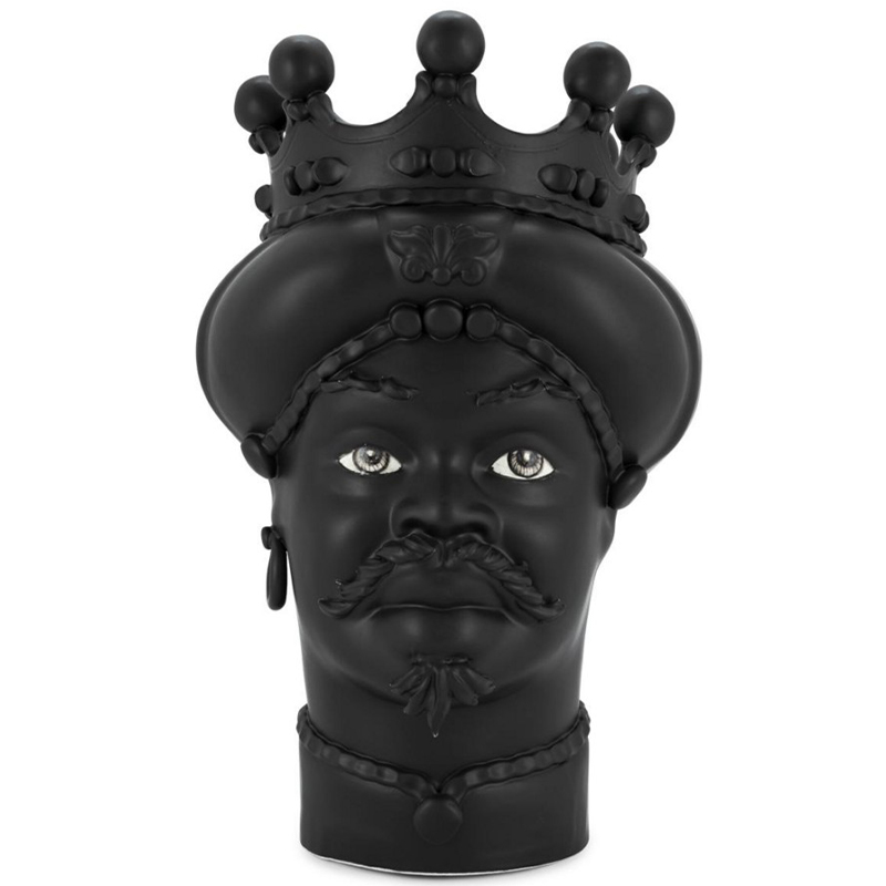 Ваза Vase Moro Man All Black Черный Ваза Vase Moro Man All Black Черный в Орле | Loft Concept