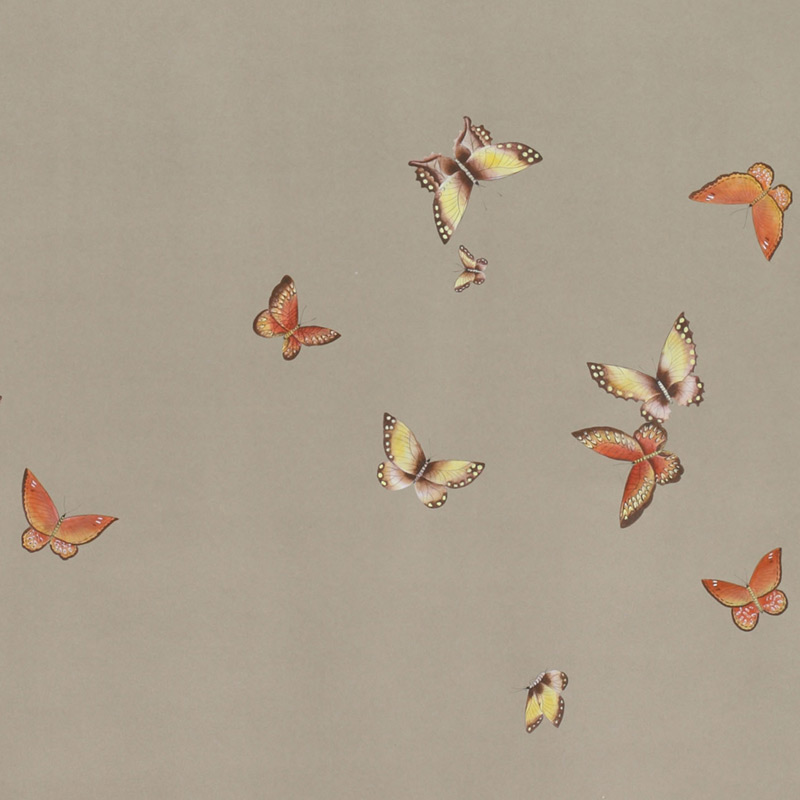 Обои ручная роспись Butterflies Echo on dyed paper Обои ручная роспись Butterflies Echo on dyed paper в Орле | Loft Concept