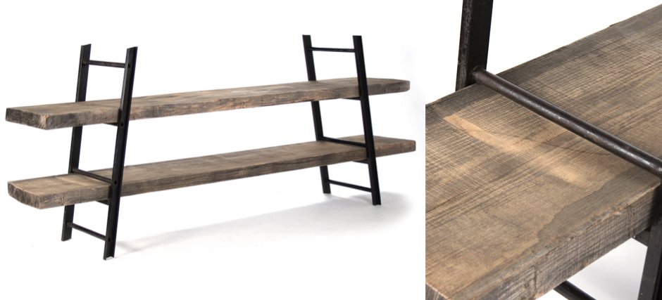 Стеллаж Industrial Iron Rustic Console Стеллаж Industrial Iron Rustic Console - Loft-Concept в Орле