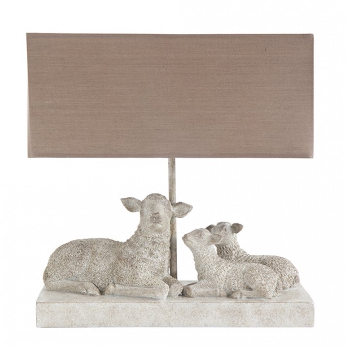 Настольная лампа Mouton Lampe de table Бежево-серый Настольная лампа Mouton Lampe de table Бежево-серый в Орле | Loft Concept