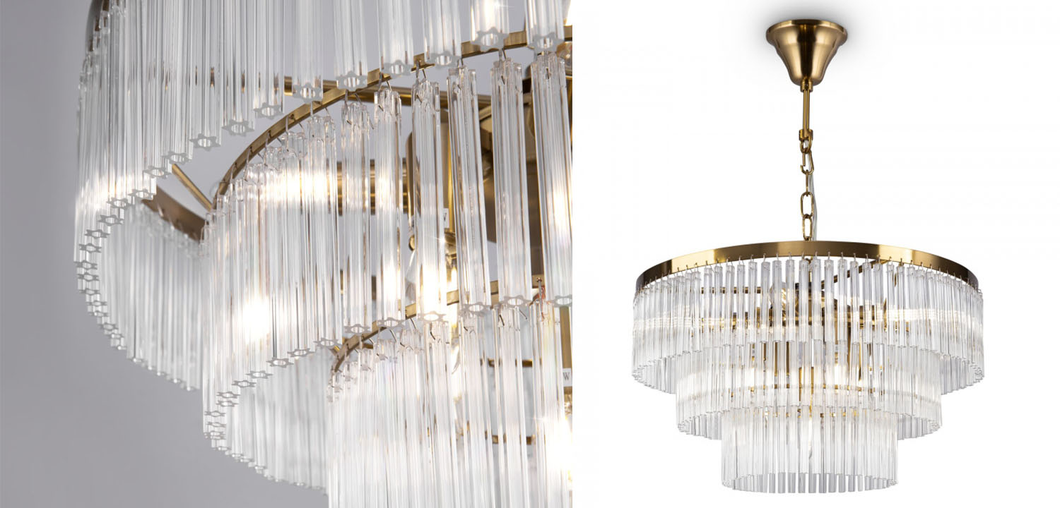 Люстра Olimpa Chandelier brass 47 - фото