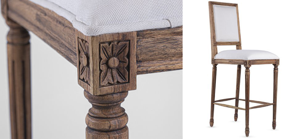 Барный стул JACOB bar stool Avory Linen Барный стул JACOB bar stool Avory Linen - Loft-Concept в Орле