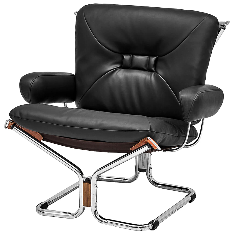 Кресло Zahra Chair Хром Черный Кресло Zahra Chair Хром Черный в Орле | Loft Concept