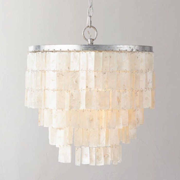 Люстра Shell Square Pendant Белый Люстра Shell Square Pendant Белый в Орле | Loft Concept
