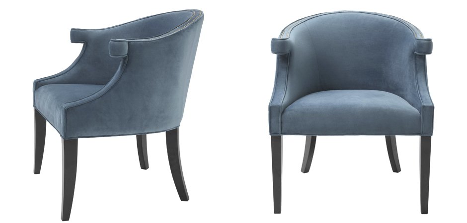 Кресло Eichholtz Chair Margaux blue Кресло Eichholtz Chair Margaux blue - Loft-Concept в Орле