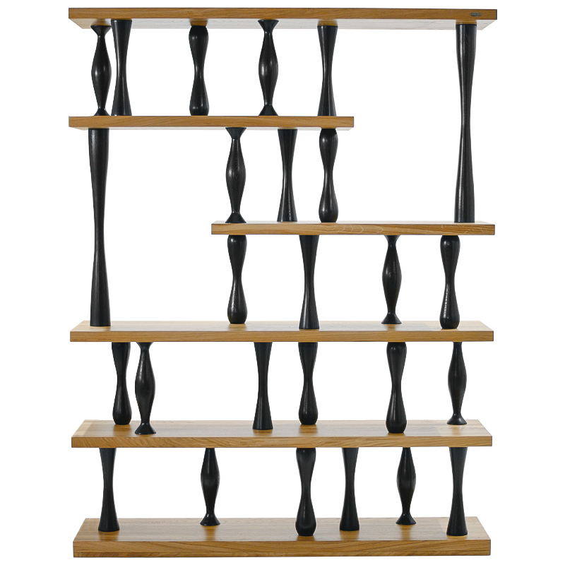 Стеллаж Rayner Rack Древесина Черный в Орле | Loft Concept 