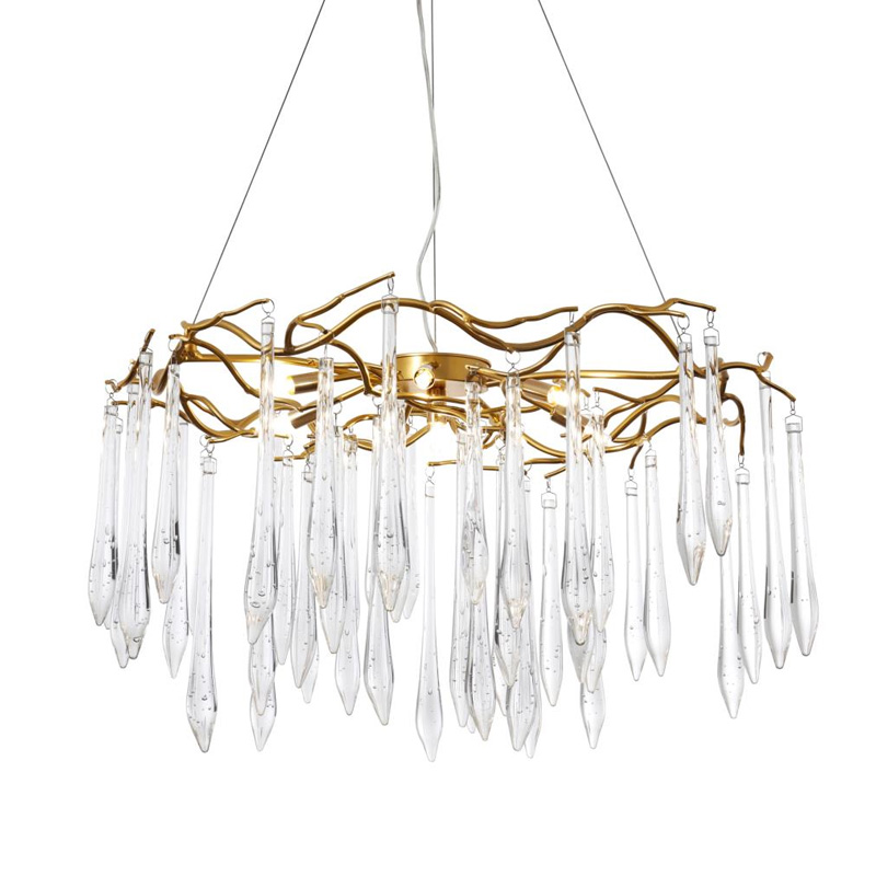 Люстра Average Crystal Rain Gold Золотой Люстра Average Crystal Rain Gold Золотой в Орле | Loft Concept