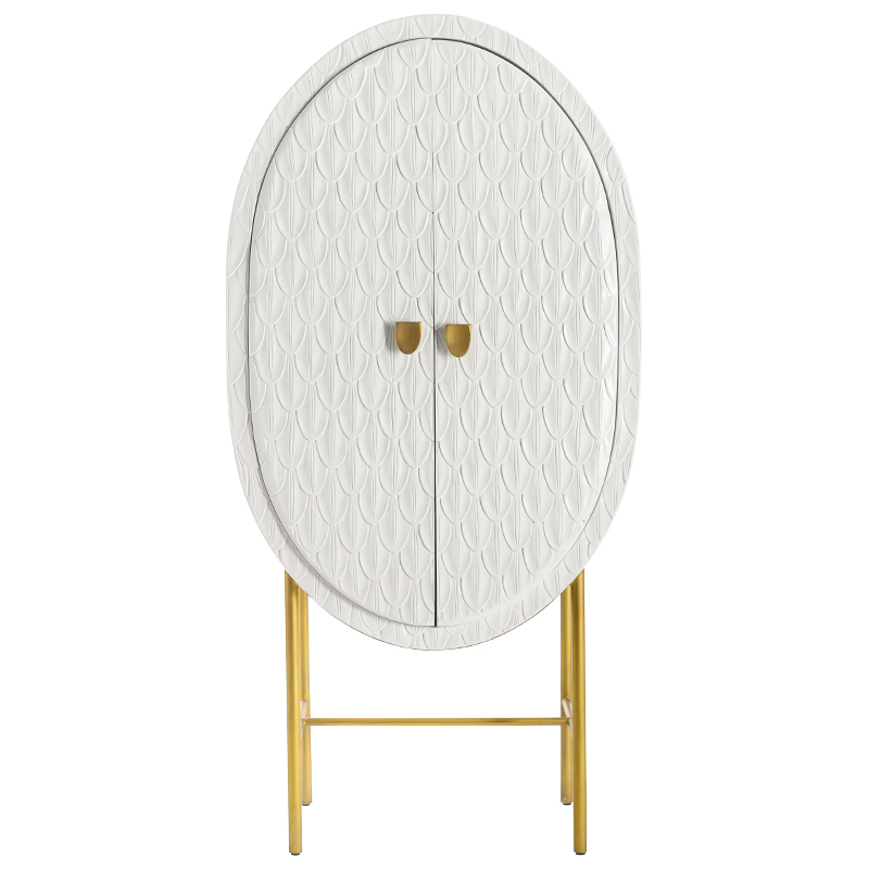 Шкаф White Feathers Cabinet Белый Золотой Шкаф White Feathers Cabinet Белый Золотой в Орле | Loft Concept