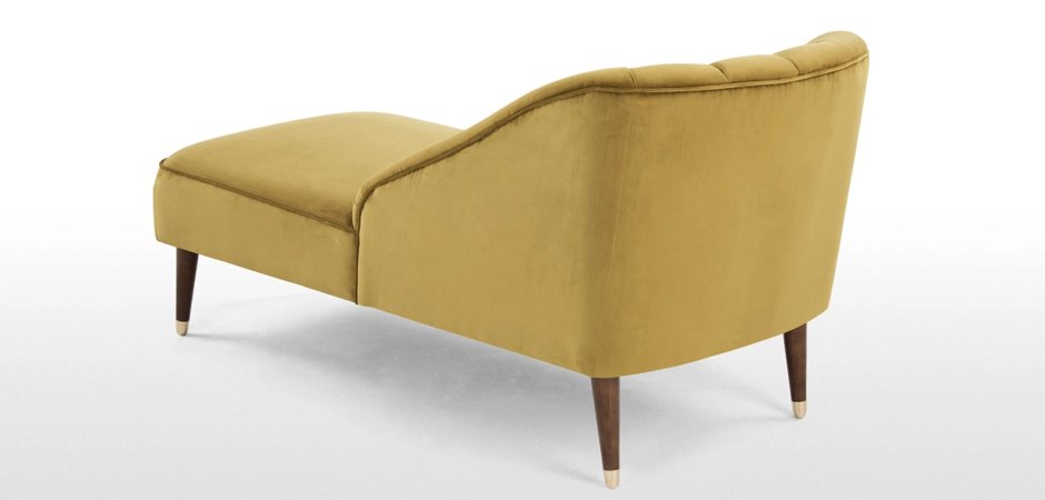 Кушетка Chaise Longue, Antique Gold Velvet Кушетка Chaise Longue, Antique Gold Velvet - Loft-Concept в Орле