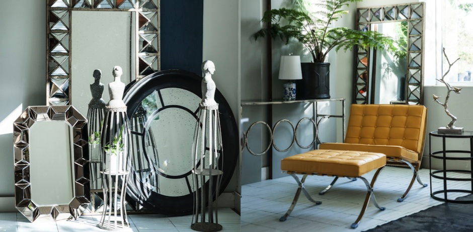 Зеркало настенное состаренное Patina Mirror Wood Зеркало настенное состаренное Patina Mirror Wood - Loft-Concept в Орле