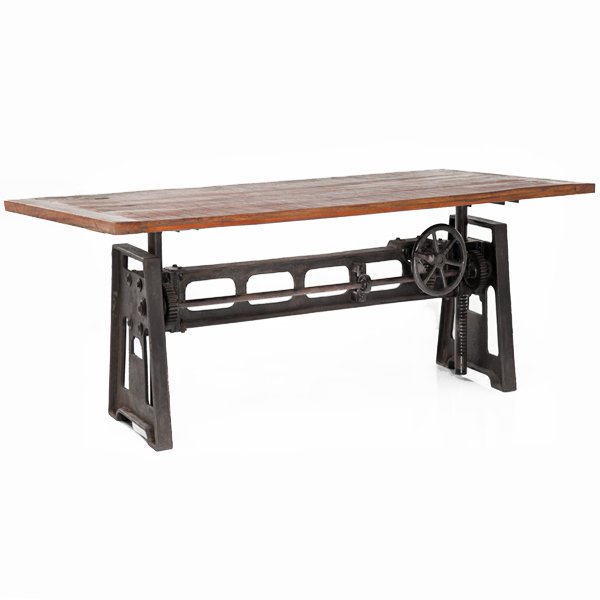 Стол GARIBALDI Dining Table Industrial Дуб темный Стол GARIBALDI Dining Table Industrial Дуб темный в Орле | Loft Concept