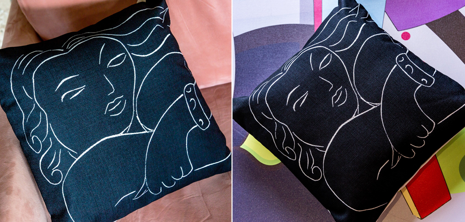 Декоративная подушка White Silhouette Pasiphae Pillow Декоративная подушка White Silhouette Pasiphae Pillow - Loft-Concept в Орле