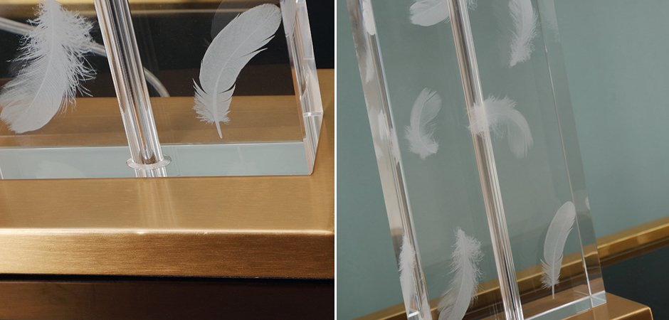 Настольная лампа Frozen Feathers Настольная лампа Frozen Feathers - Loft-Concept в Орле