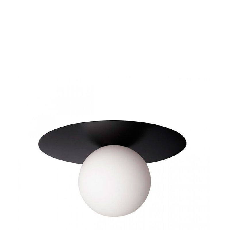 Светильник потолочный MATISSE Black 25 см Белый Черный Светильник потолочный MATISSE Black 25 см Белый Черный в Орле | Loft Concept