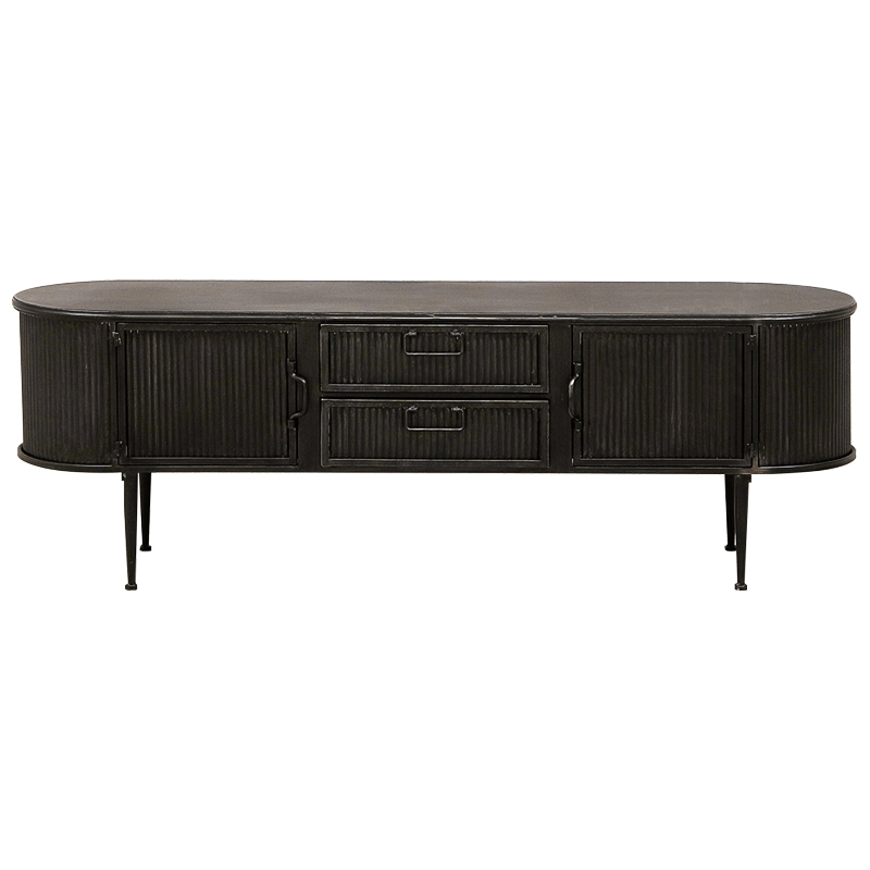 ТВ-тумба Hugon Wood Metal TV Stand Коричневый ТВ-тумба Hugon Wood Metal TV Stand Коричневый в Орле | Loft Concept