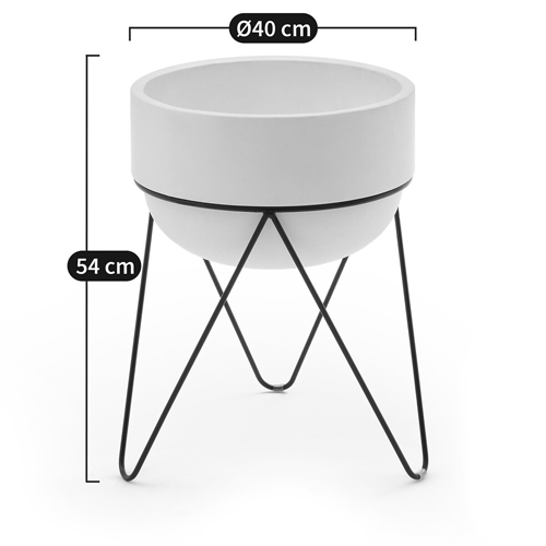 Кашпо Elevated Planters Luna 54 белое Кашпо Elevated Planters Luna 54 белое в Орле