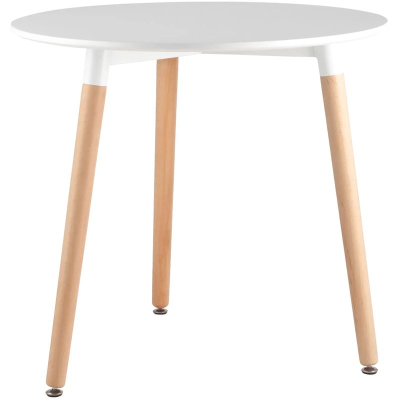 Стол обеденный Hoffman Collection круглый три ножки Белый Древесина Стол обеденный Hoffman Collection круглый три ножки Белый Древесина в Орле | Loft Concept