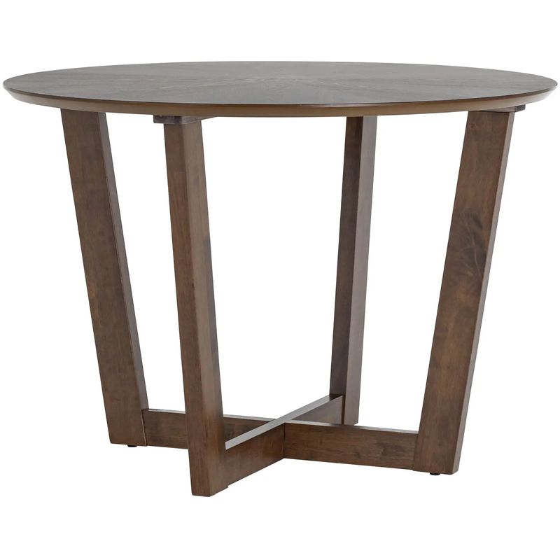 Стол обеденный круглый Wooden Table Round Коричневый Стол обеденный круглый Wooden Table Round Коричневый в Орле | Loft Concept
