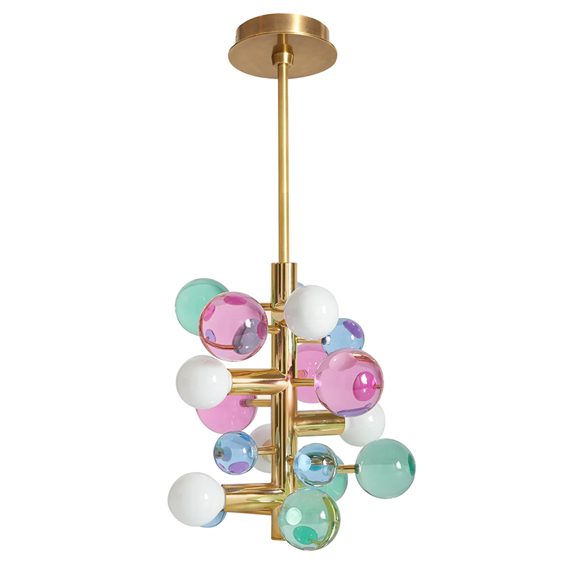 Светильник Jonathan Adler GLOBO FIVE-LIGHT CHANDELIER Multi Золотой Мульти Светильник Jonathan Adler GLOBO FIVE-LIGHT CHANDELIER Multi Золотой Мульти в Орле | Loft Concept