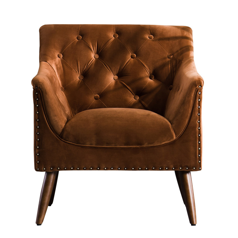 Кресло Terracotta Velvet Armchair Терракотовый Коричневый Кресло Terracotta Velvet Armchair Терракотовый Коричневый в Орле | Loft Concept