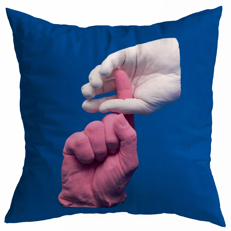 Декоративная подушка Seletti Cushion Hands Синий Декоративная подушка Seletti Cushion Hands Синий в Орле | Loft Concept