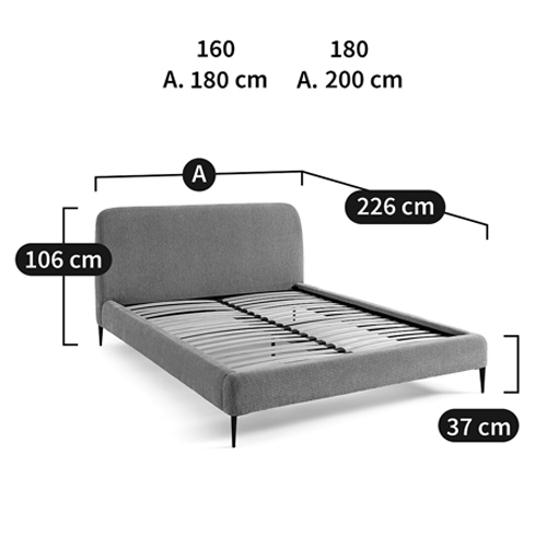 Кровать с обивкой велюр Hazel Velour Beige Bed Кровать с обивкой велюр Hazel Velour Beige Bed в Орле