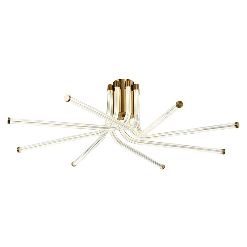 Потолочный светильник светодиодный из стали Trumpet Tube Bronze Бронза в Орле | Loft Concept 