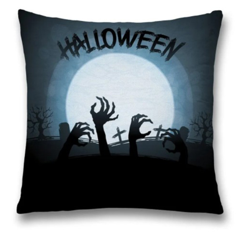 Подушка Halloween Zombie Синий Черный Подушка Halloween Zombie Синий Черный в Орле | Loft Concept