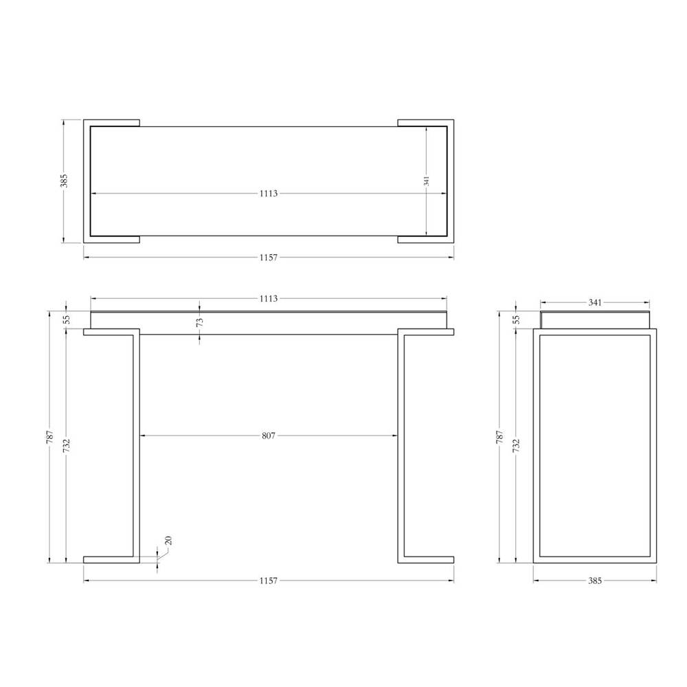 Консоль зеркальная Mirror Chrome Console Консоль зеркальная Mirror Chrome Console в Орле