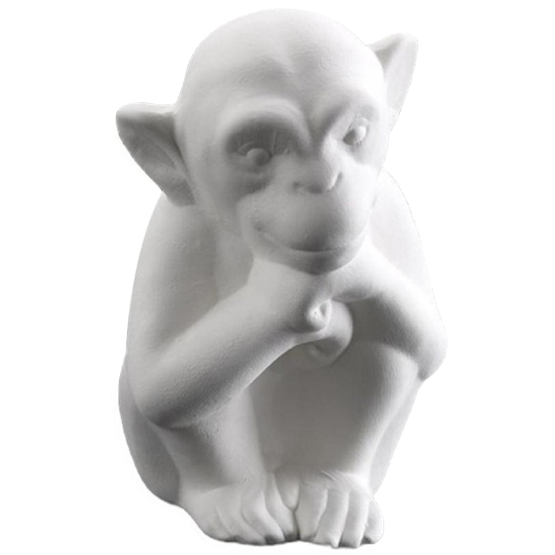 Статуэтка Abhika Monkey Bisc. Белый Статуэтка Abhika Monkey Bisc. Белый в Орле | Loft Concept