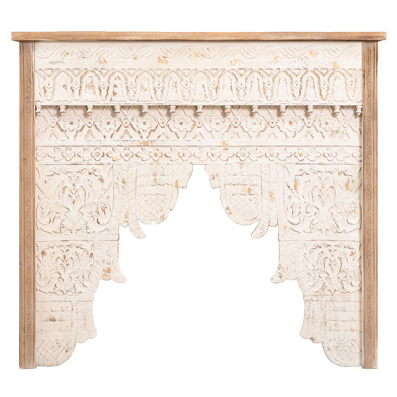 Консоль Indian Antique White Furniture Shakti Console Бежевый Древесина в Орле | Loft Concept 