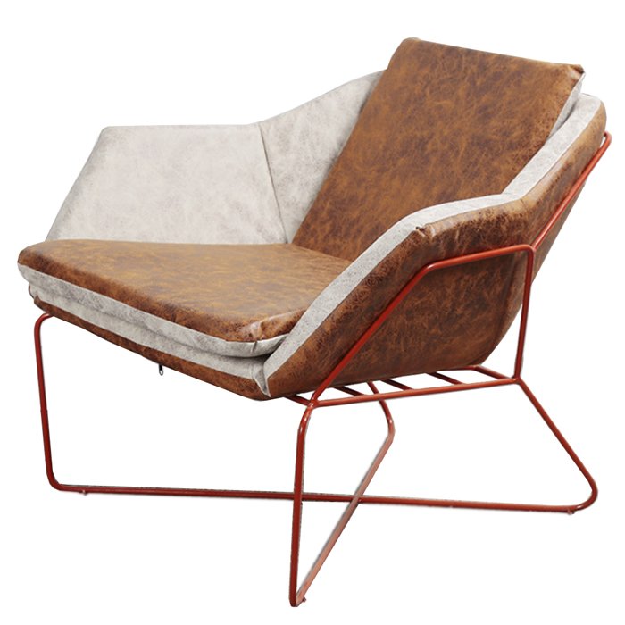Nordic retro Industrial Сhair Коричневый винтаж Красный Nordic retro Industrial Сhair Коричневый винтаж Красный в Орле | Loft Concept