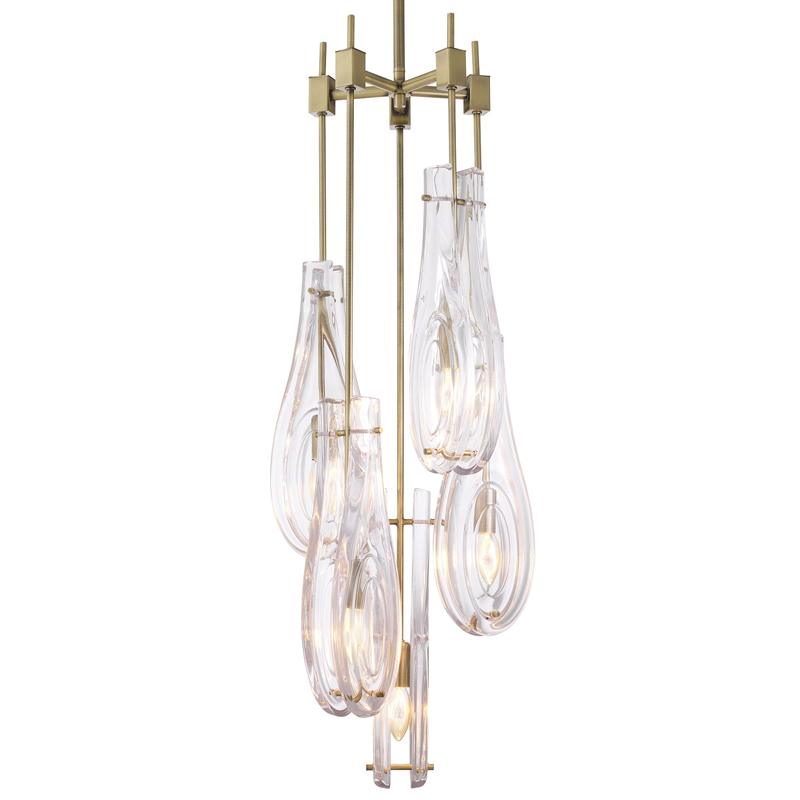 Люстра Eichholtz Chandelier Bellano L Brass Латунь Прозрачный Люстра Eichholtz Chandelier Bellano L Brass Латунь Прозрачный в Орле | Loft Concept