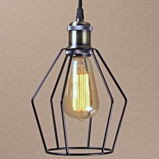 Подвесной светильник Wire Cage Pendant Trew Black Черный Подвесной светильник Wire Cage Pendant Trew Black Черный в Орле | Loft Concept