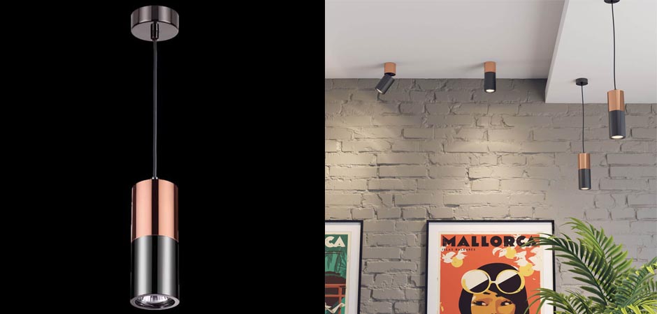Подвесной светильник Modern Illumination Black & Copper Подвесной светильник Modern Illumination Black & Copper - Loft-Concept в Орле