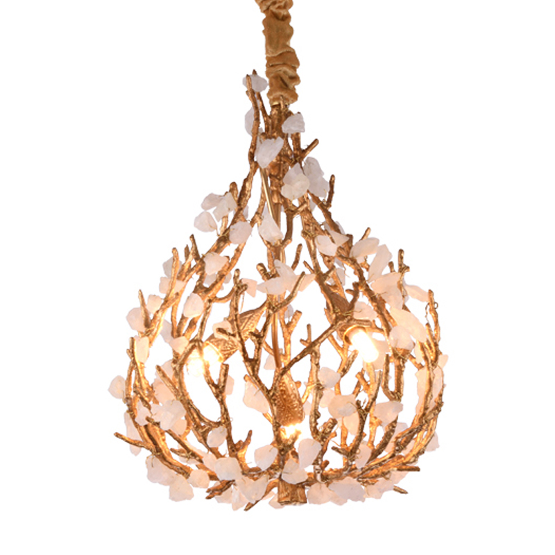Люстра Gillis Chandelier Золотой Белый Люстра Gillis Chandelier Золотой Белый в Орле | Loft Concept