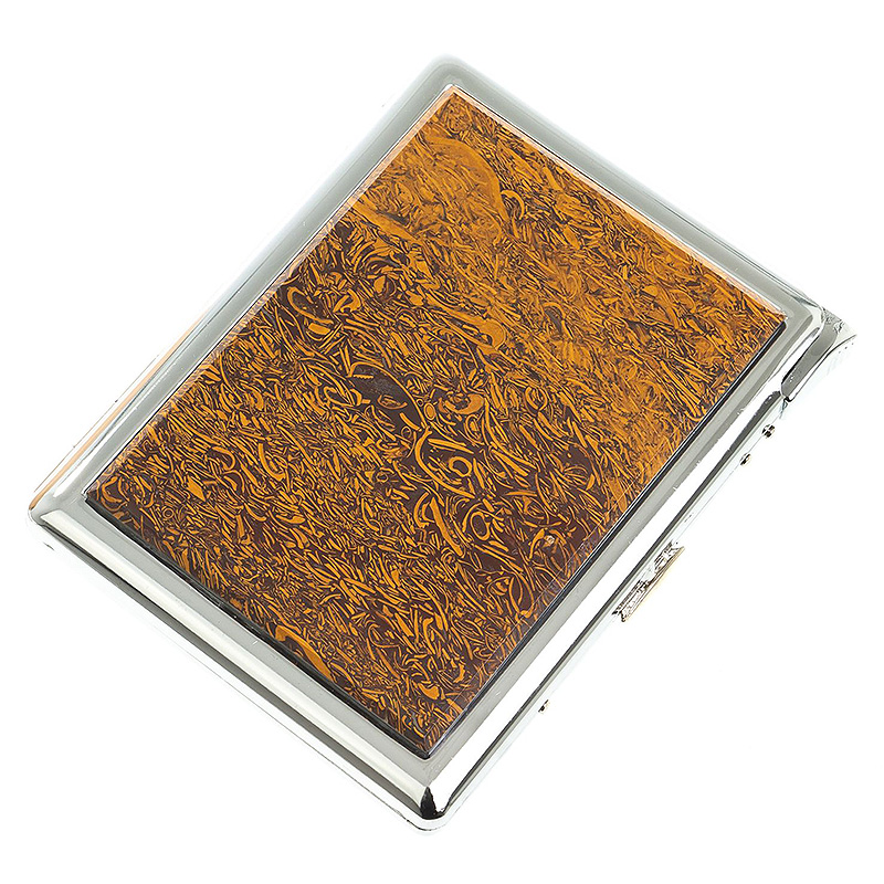 Портсигар с газовой зажигалкой из натурального камня Яшма Змеиная Stone Cigarettes Cases Оранжевый Серебряный Портсигар с газовой зажигалкой из натурального камня Яшма Змеиная Stone Cigarettes Cases Оранжевый Серебряный в Орле | Loft Concept