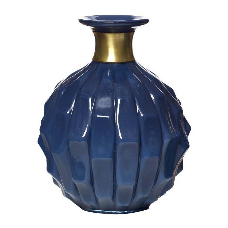 Ваза Deep Blue Синий Латунь Ваза Deep Blue Синий Латунь в Орле | Loft Concept