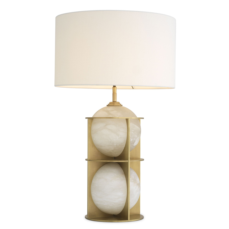 Настольная лампа Eichholtz Table Lamp Eternity Латунь Античная полированная Кремовый Настольная лампа Eichholtz Table Lamp Eternity Латунь Античная полированная Кремовый в Орле | Loft Concept