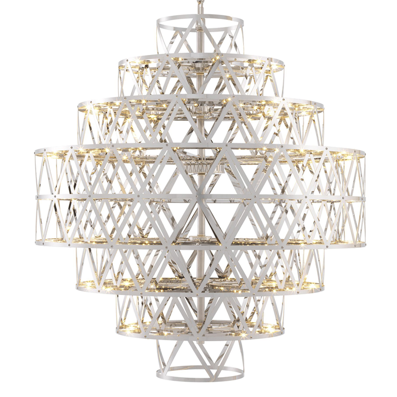 Люстра Eichholtz Chandelier Clinton Nickel Никель Люстра Eichholtz Chandelier Clinton Nickel Никель в Орле | Loft Concept