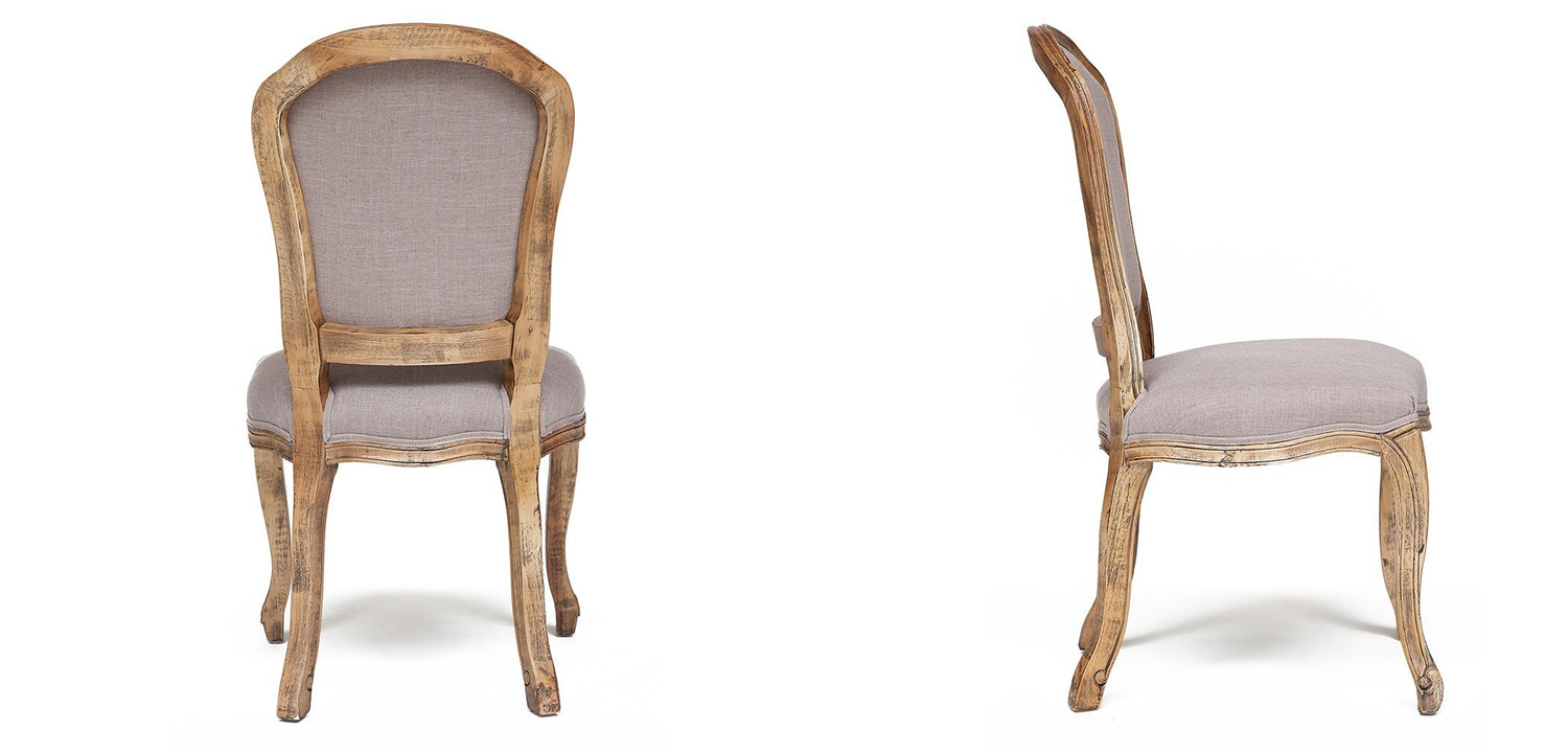 Стул French vintage gray chair Provence - фото №1