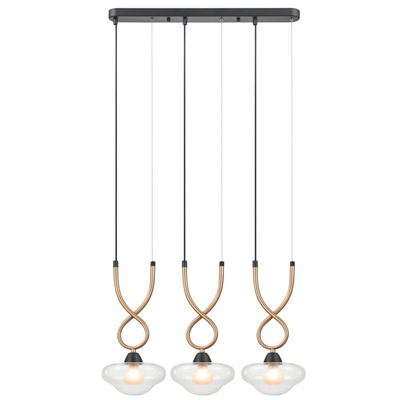 Люстра Yolanda Chandelier Латунь Черный Люстра Yolanda Chandelier Латунь Черный в Орле | Loft Concept