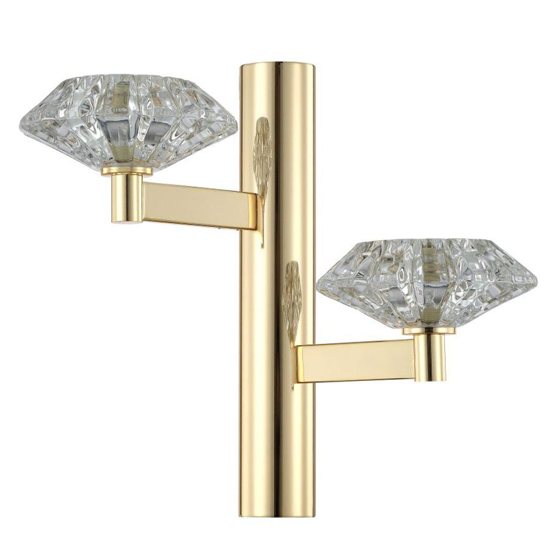 Бра Yerker Sconce gold Глянцевое золото Прозрачный в Орле | Loft Concept 