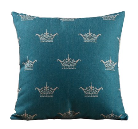 Подушка crown and blue Бирюзовый Подушка crown and blue Бирюзовый в Орле | Loft Concept