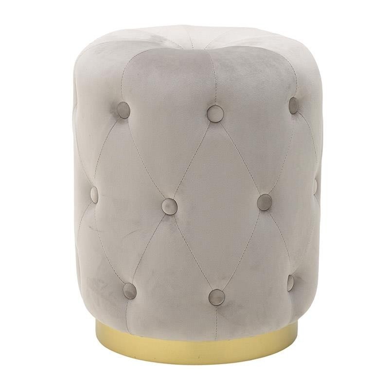 Пуф Capitone Gold Stripe Gray Серый Золотой Пуф Capitone Gold Stripe Gray Серый Золотой в Орле | Loft Concept