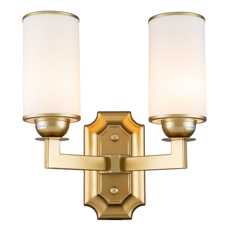 Бра Amoret Sconce Латунь Белое матовое стекло Бра Amoret Sconce Латунь Белое матовое стекло в Орле | Loft Concept