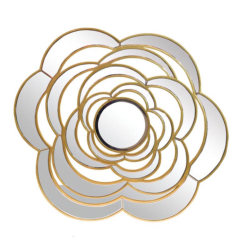 Зеркало Mirrored Flower Gold Золотой Зеркало Mirrored Flower Gold Золотой в Орле | Loft Concept