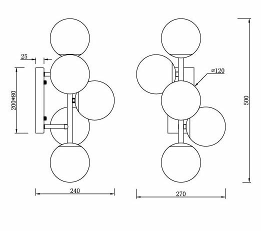 Бра White Balls Sconces Бра White Balls Sconces в Орле