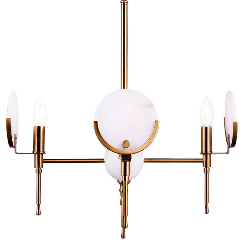Люстра Levanzo Chandelier 50 Золотой Белое матовое стекло Люстра Levanzo Chandelier 50 Золотой Белое матовое стекло в Орле | Loft Concept