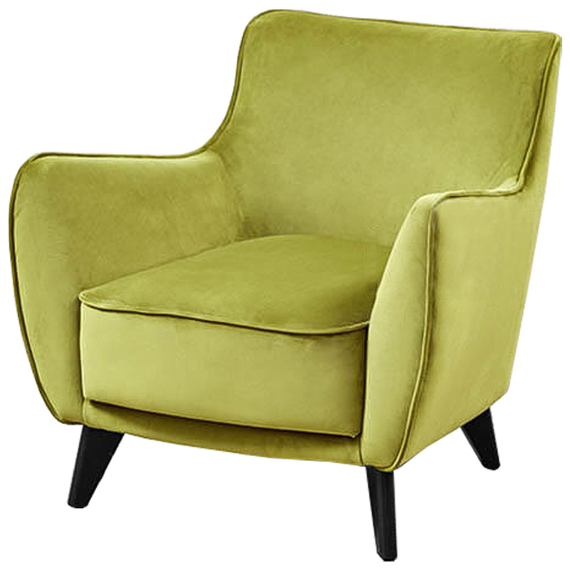 Кресло Light Green Softness Chair Салатовый Коричневый Кресло Light Green Softness Chair Салатовый Коричневый в Орле | Loft Concept